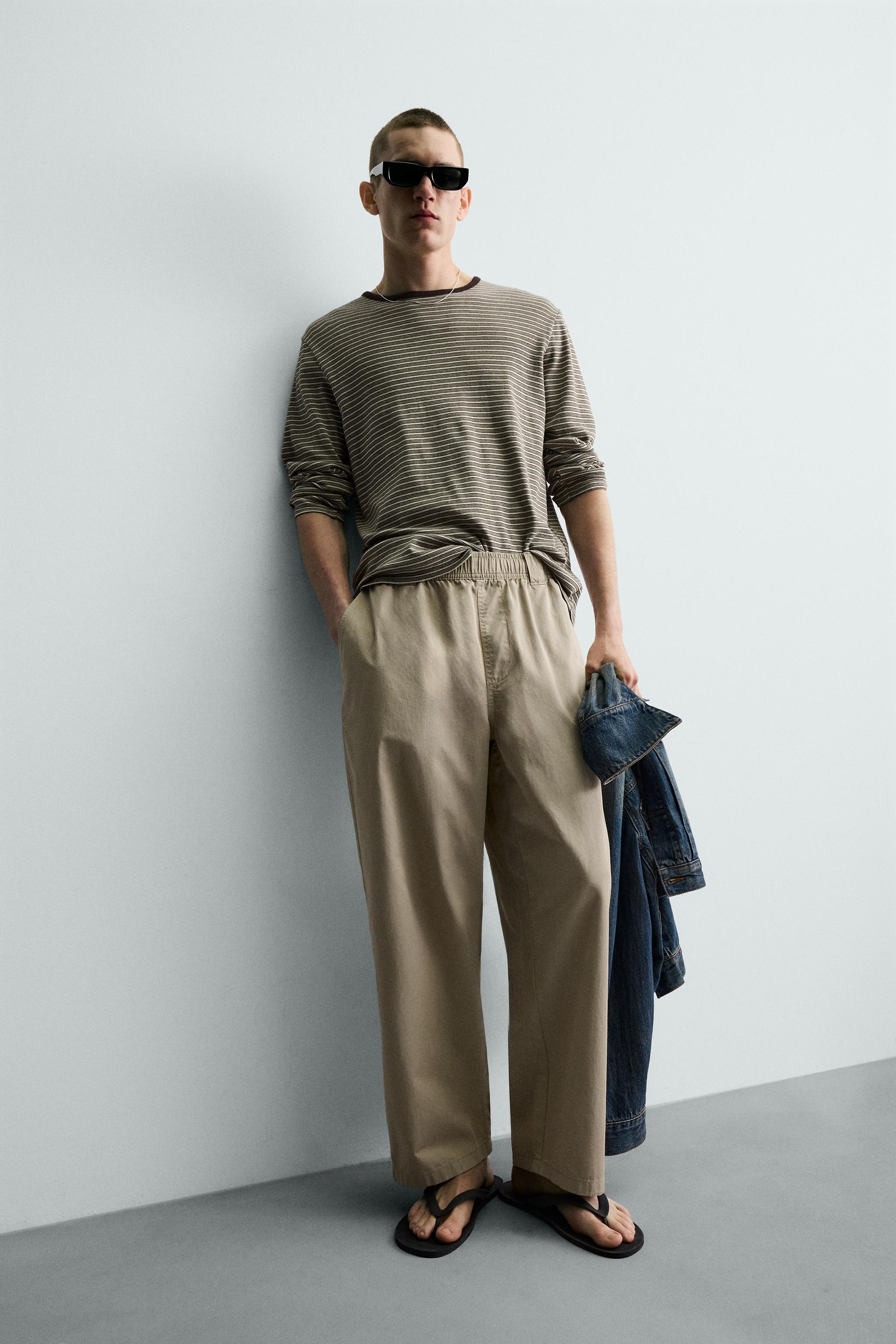 RELAXED FIT COTTON PANTS